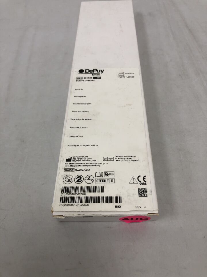 251721 - DEPUY - Ideal 30 Degree Suture Grasper
, () - ( Expiry Date: 2020-12-31 )