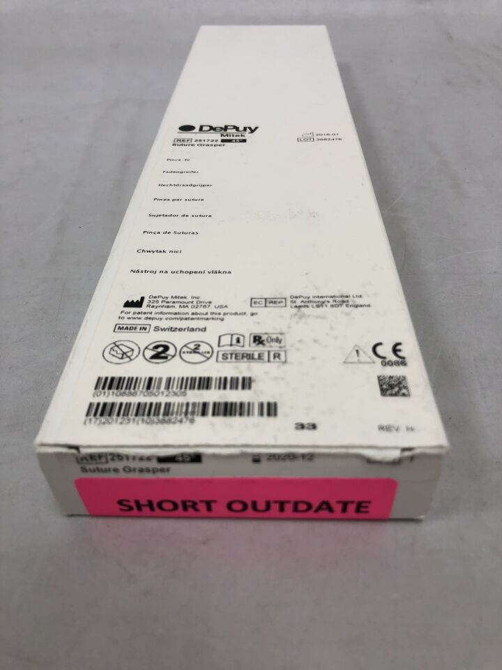 251722 - DEPUY - Suture Grasper, 45 Degree, () - ( Expiry Date: 2020-12-31 )