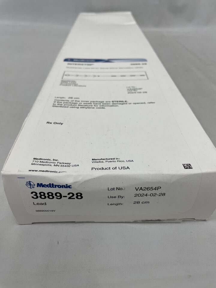 3889-28 - MEDTRONIC - InterStim Quadripolar Lead Kit for Sacral Nerve Stimulation (SNS), 28cm, () - ( Expiry Date: 2024-02-28 )