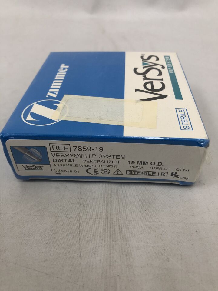 7859-19 - ZIMMER - VerSys Hip System, Distal Centralizer 19mm O.D., (BX/1) - ( Expiry Date: 2018-01-01 )