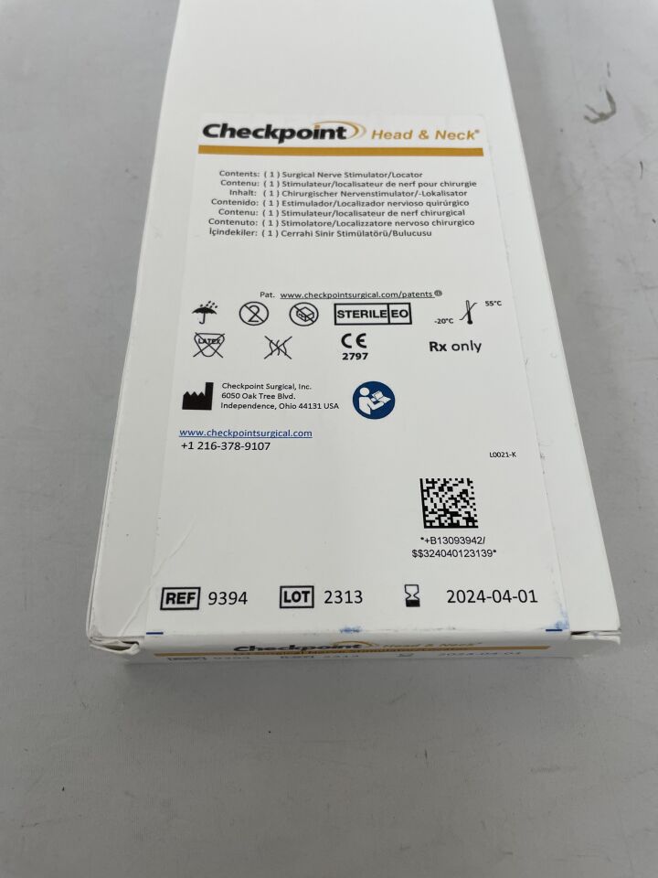9394 - CHECKPOINT - Surgical Nerve Stimulator/Locator, () - ( Expiry Date: 2024-04-01 )