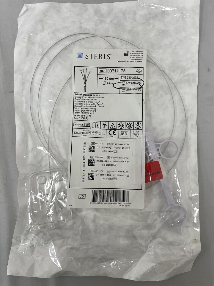 00711175 - US ENDOSCOPY - Talon Grasping Device 2.5mm x 160cm, () - ( Expiry Date: 2024-04-29 )