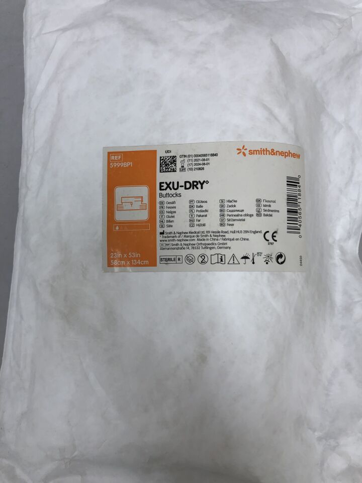 5999BP1 - SMITH & NEPHEW - Exu-Dry Buttocks, 23in X 53in , (EA) - ( Expiry Date: 2024-08-01 )