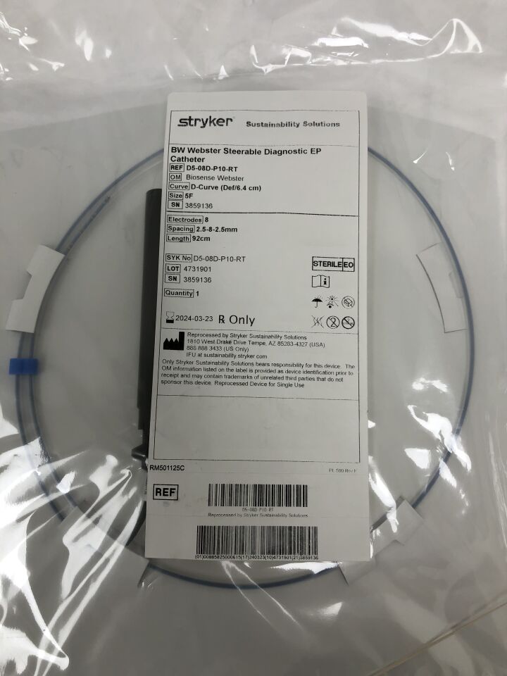 D5-08D-P10-RT - STRYKER - BW Webster Steerable Diagnostic EP, 92cm length, (EA) - ( Expiry Date: 2024-03-23 )
