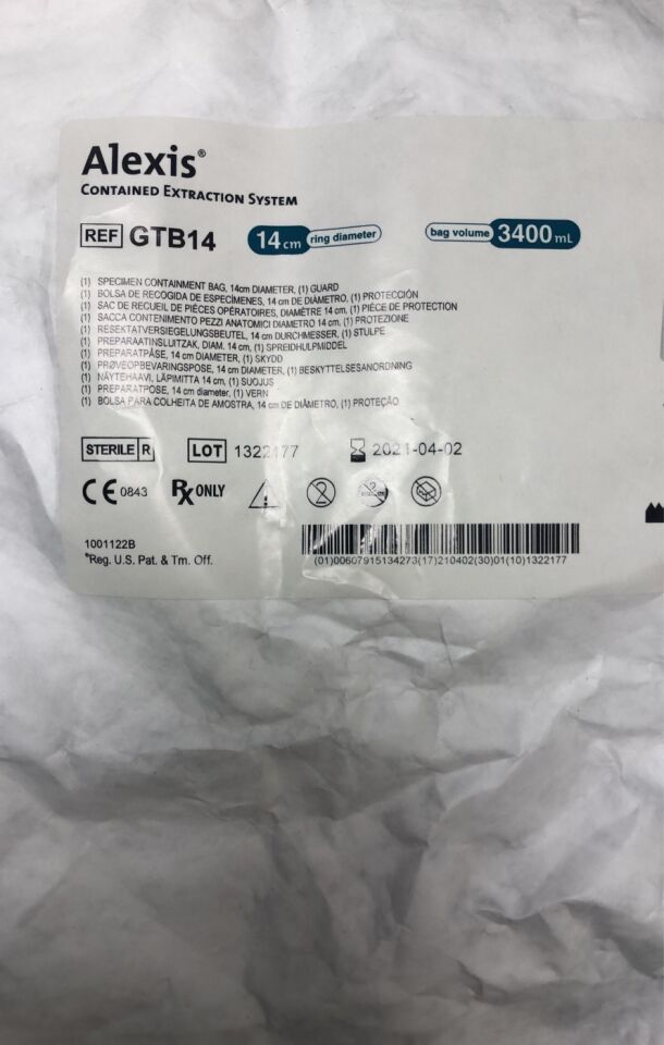 GTB14 - APPLIED - Alexis Contained Extraction System, 14 cm Size, (EA) - ( Expiry Date: 2024-05-17 )
