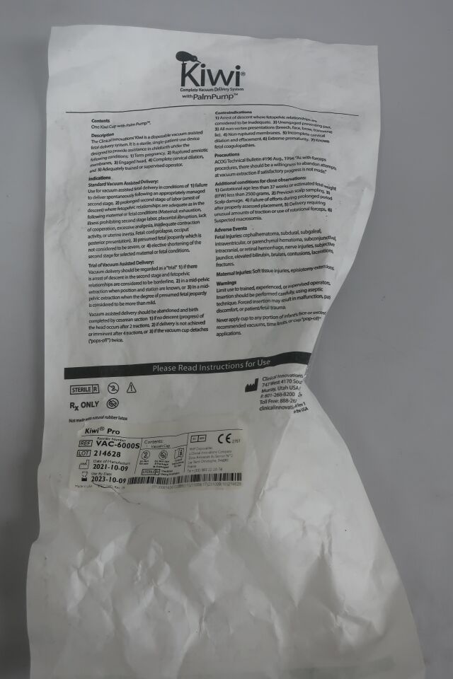 VAC-6000S - CLINICAL INNOVATIONS - Clinical Innovations Kiwi ProCup Rigid Stem, (EA) - ( Expiry Date: 2023-12-31 )
