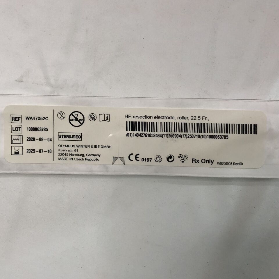WA47052C  -  OLYMPUS  -  HF Resection Roller Electrode,  22.5F, 12° , ( EA )  -  ( Expiry Date : 2025-07-10 )