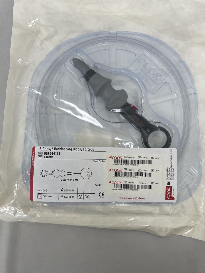 G48240 - COOK - BIGopsy Backloading Biopsy Forceps - BLB-024115 - 2.4Fr x 115cm, (EA) - ( Expiry Date: 2023-06-24 )