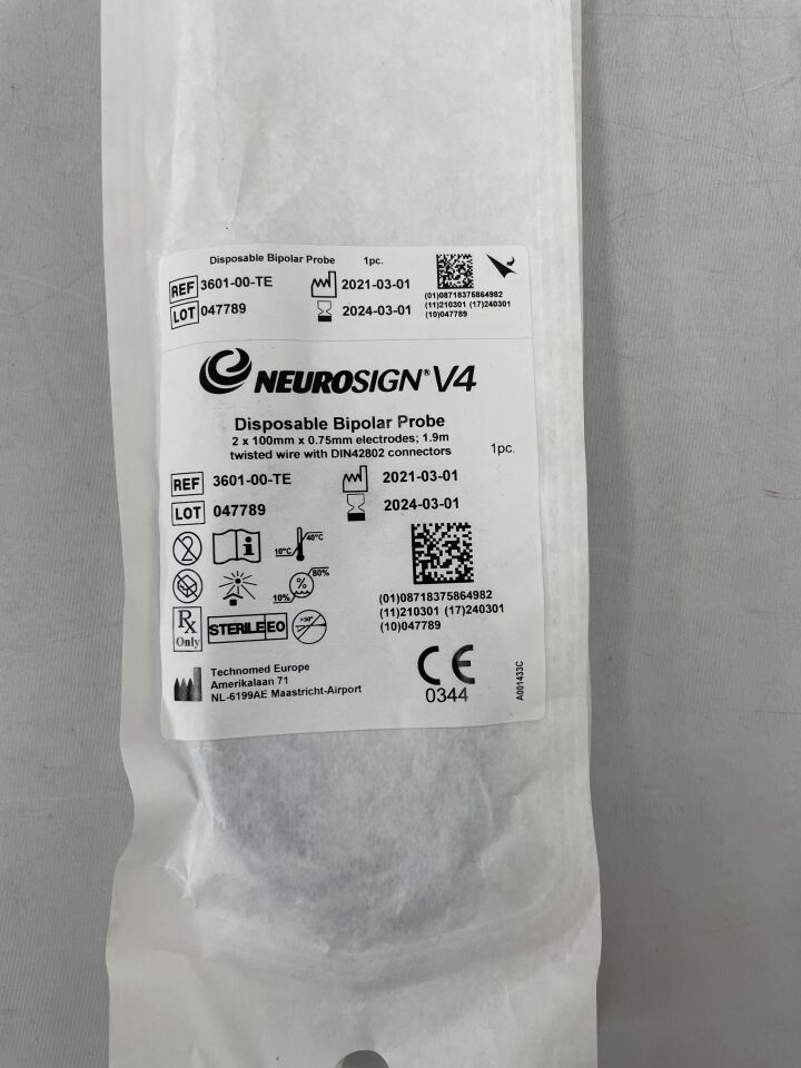 3601-00-TE - MEDTRONIC - TechnoMed NeuroSign V4 Disposable Bipolar Probe, (EA) - ( Expiry Date: 2024-03-01 )