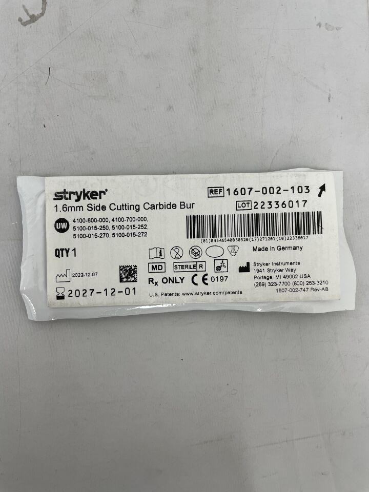 1607-002-103  -  STRYKER  -  Taper Side Cu , ( EA )  -  ( Expiry Date : 2027-12-01 )