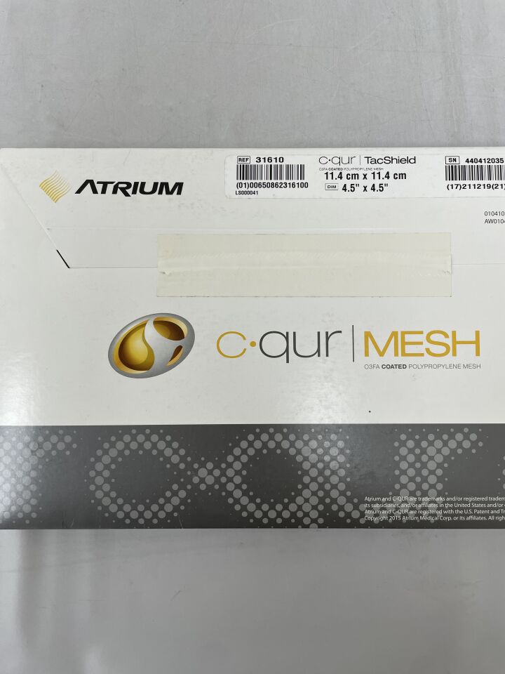 31610 - ATRIUM - C-QUR TACSHIELD Extra-gynaecological surgical mesh, (EA) - ( Expiry Date: 2021-12-19 )