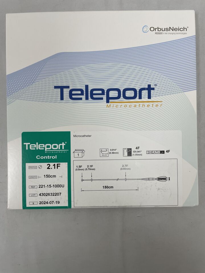 221-15-1000U - CSI - OrbusNeich Teleport Control Microcatheter 2.1F x 150cm, (BX/1) - ( Expiry Date: 2024-07-19 )