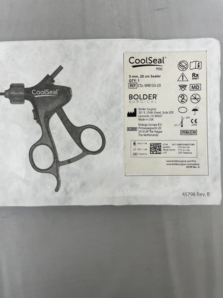CSL-MN103-20 - HOLOGIC - Bolder Surgical CoolSeal Mini Maryland Lap Sealer, Divider & Dissector 3mm x 20cm, () - ( Expiry Date: 2023-11-09 )