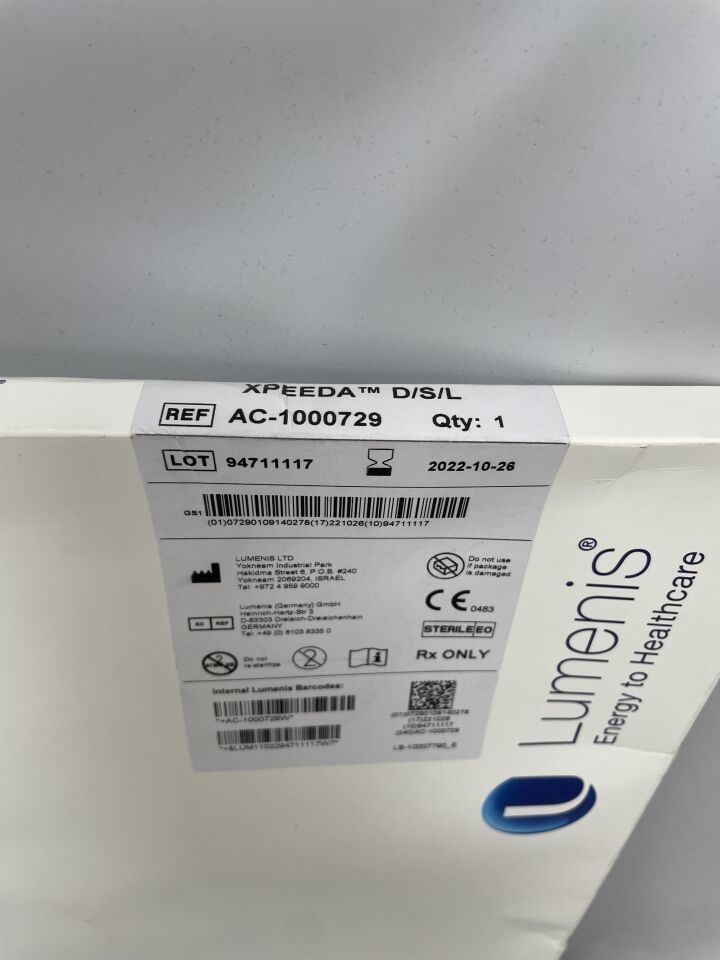 AC-1000729 - LUMENIS - XPEEDA D/S/L Fiber Laser - Holmium, (BX/1) - ( Expiry Date: 2022-10-26 )