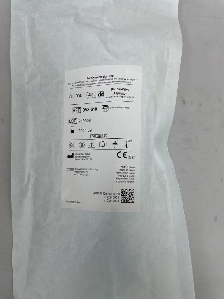 DVS-S10 - WOMANCARE - Double-Valve Aspirator, (EA) - ( Expiry Date: 2024-09-01 )
