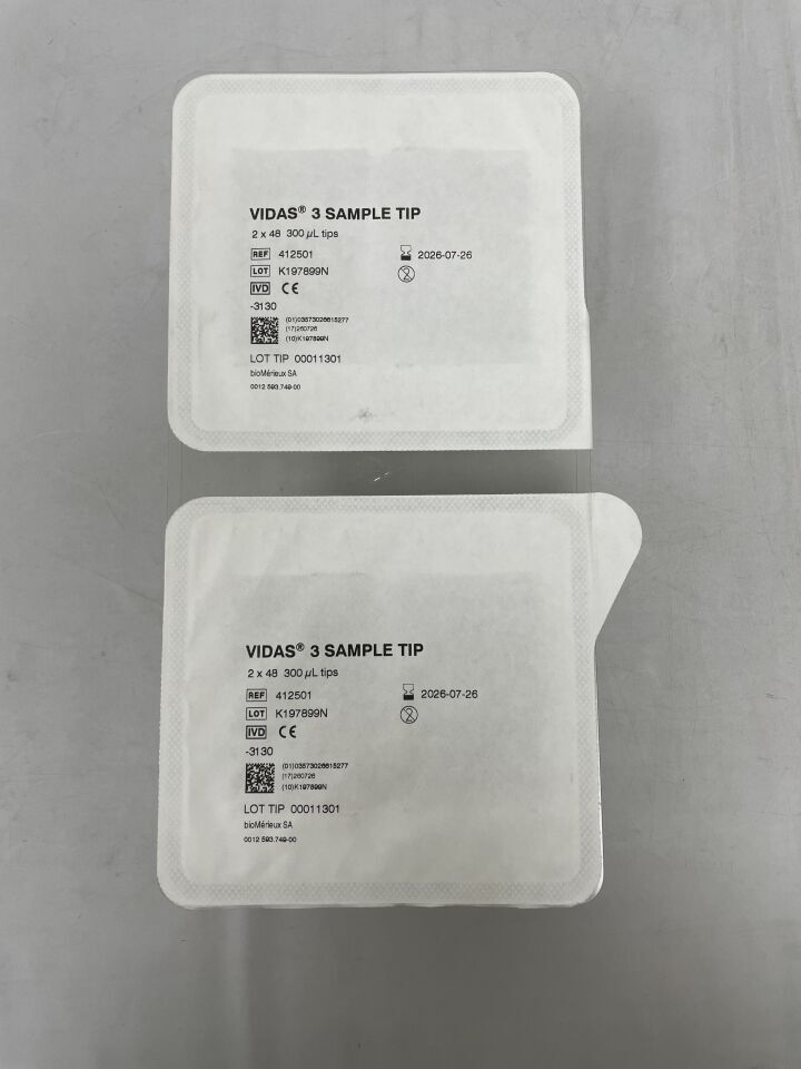 412501 - BIOMERIEUX - vidas® 3 sample tips , ( EA ) - ( Expiry Date : 2026-07-26 )