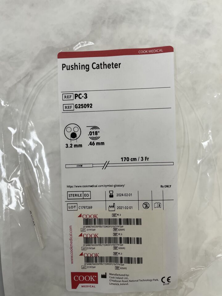 G25092 - COOK - Pushing Catheter 3F, (EA) - ( Expiry Date: 2024-02-01 )