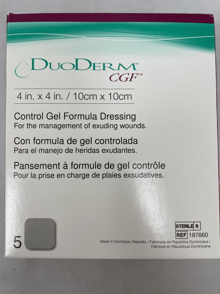 187660 - CONVATEC - Control Gel Formula Dressing, 10cm x 10cm, (EA) - ( Expiry Date: 2022-07-05 )