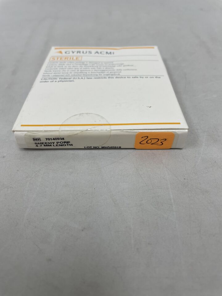 70140934 - GYRUS ACMI - Prostheses, 2.8 Head dia. x 4.7 mm Length, Sheehy PORP, 1.12 mm Fully Cannulated, (EA) - ( Expiry Date: 2023-04-05 )