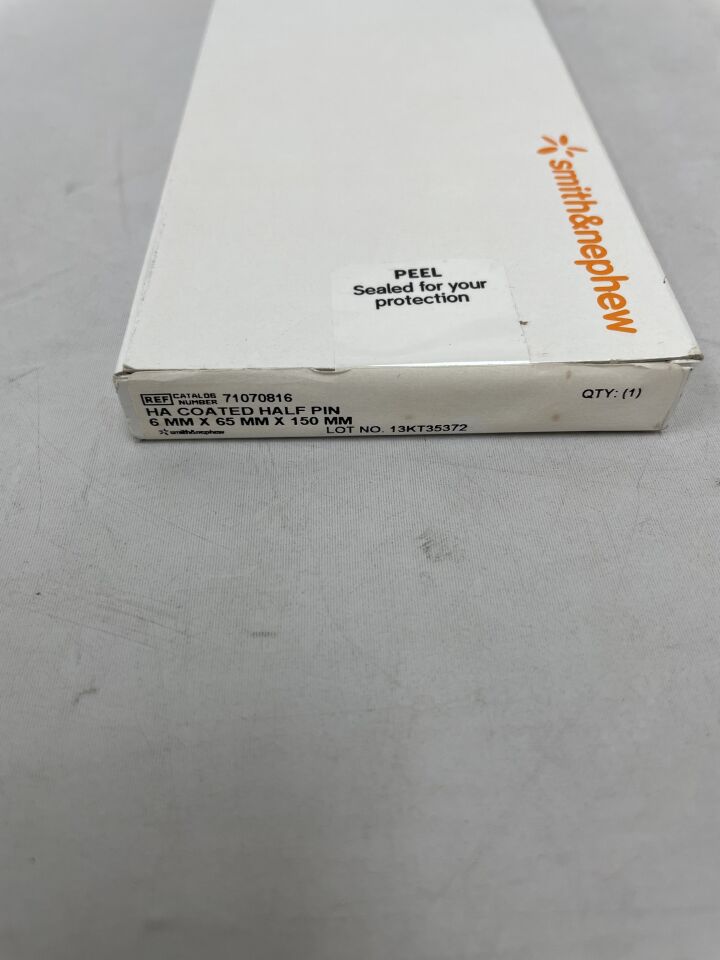 71060816 - SMITH & NEPHEW - HA Coated Half Pin 6mm x 65mm x 150mm, (BX/1)