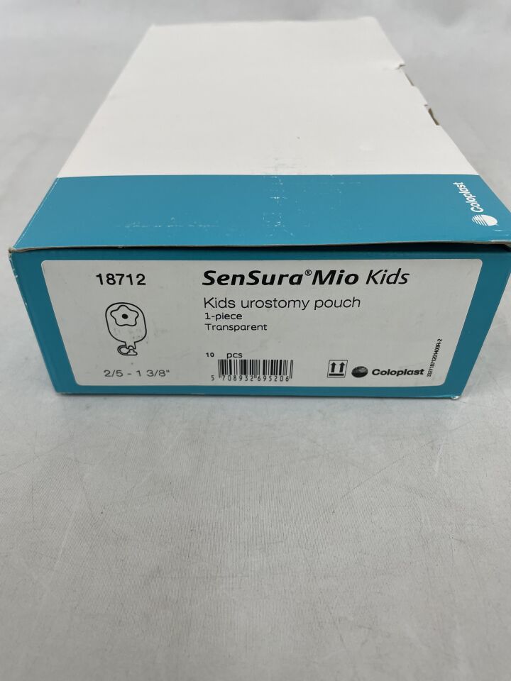 18712 - COLOPLAST - SenSura Mio Kids Urostomy Pouch 2/5 â€“ 1 3/8â€³, (BX/10) - ( Expiry Date: 2024-04-25 )
