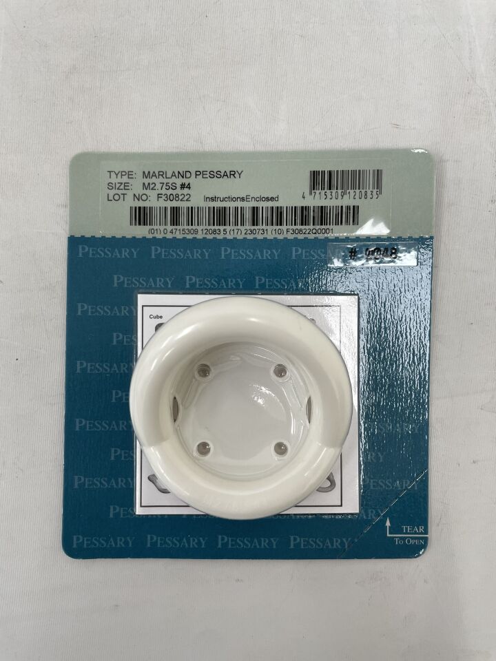 M2.75S - U. A. MEDICAL - Marland Pessary #4, (EA) - ( Expiry Date: 2023-07-31 )
