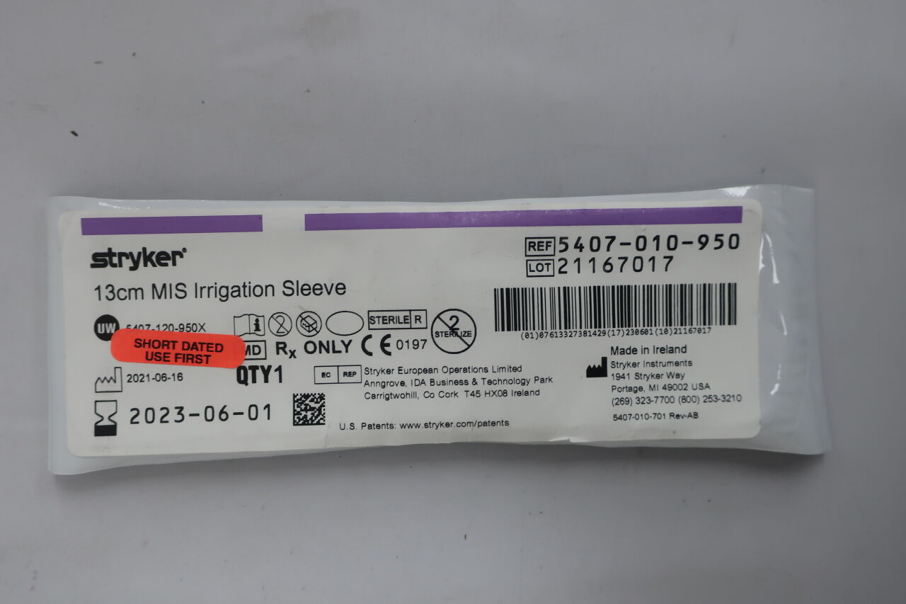 5407-010-950 - STRYKER - MIS Irrigation Sleeve 13cm, () - ( Expiry Date:  )