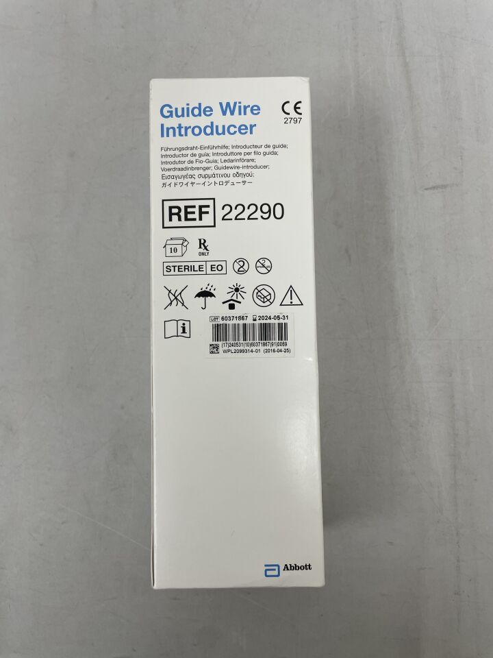 22290 - ABBOTT - Guide Wire Introducer, (BX/10) - ( Expiry Date: 2024-05-31 )