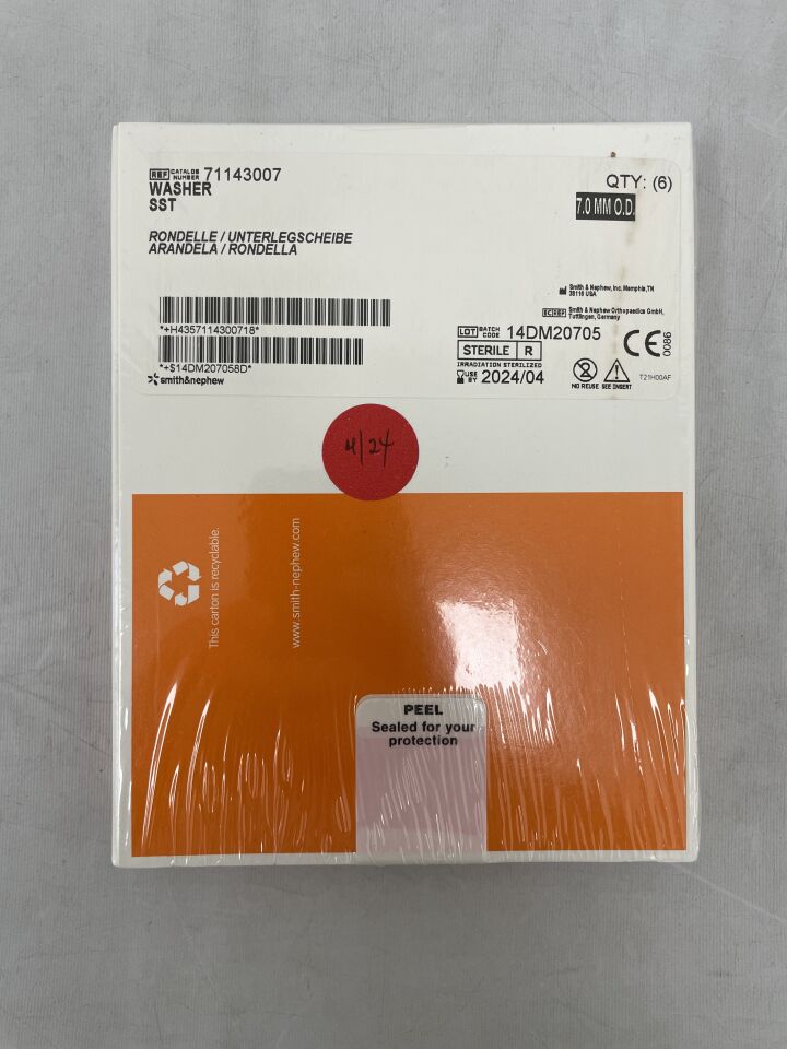 71143007 - SMITH & NEPHEW - Washer SST, 7.0mm, (BX/6)
