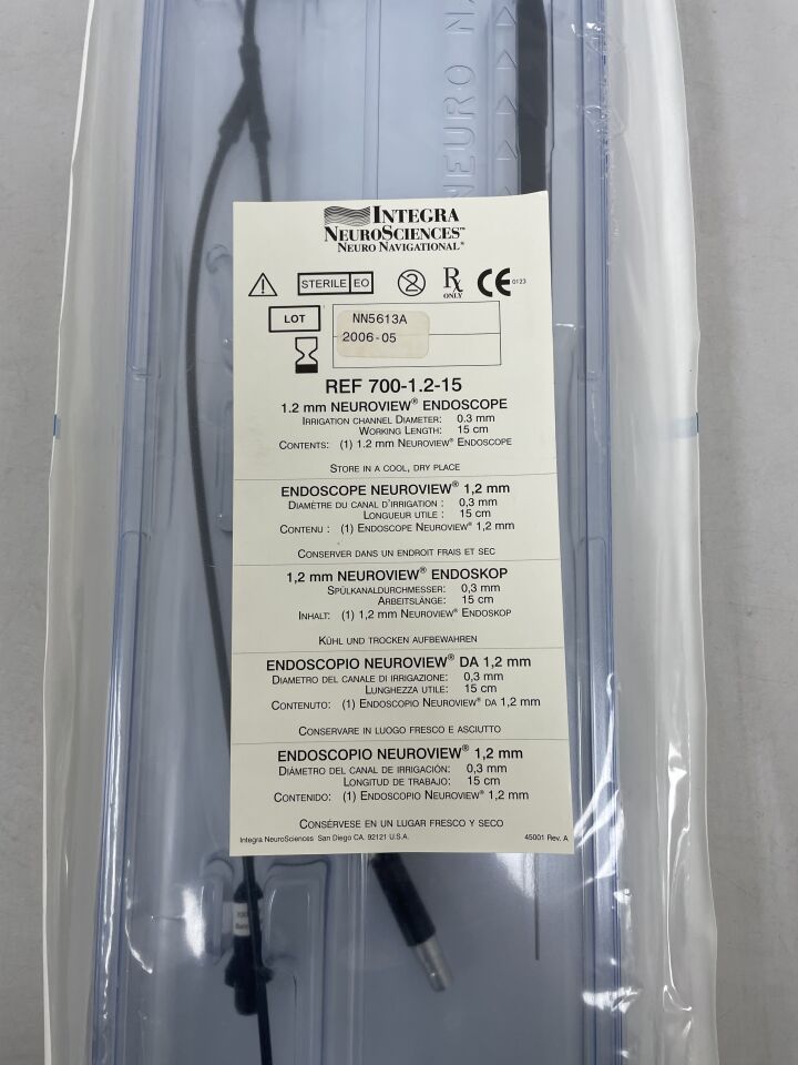 700-1.2-15 - INTEGRA - NEUROVIEW Endoscope, 1.2mm, (EA) - ( Expiry Date: 2006-05-12 )