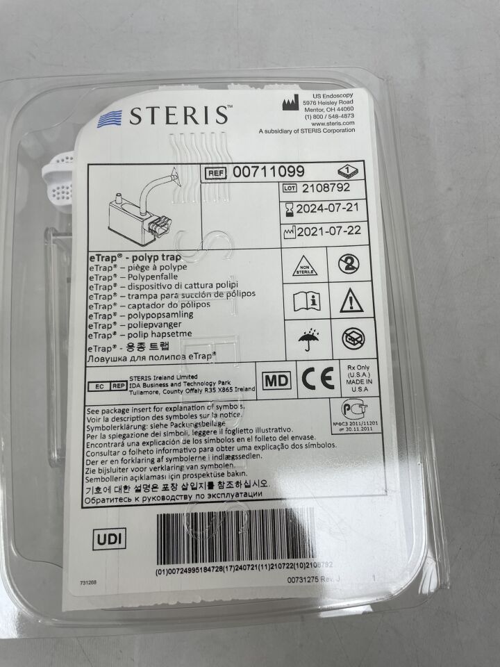 00711099 - STERIS - eTrap Polyp Trap (2 per Kit), () - ( Expiry Date: 2024-07-21 )