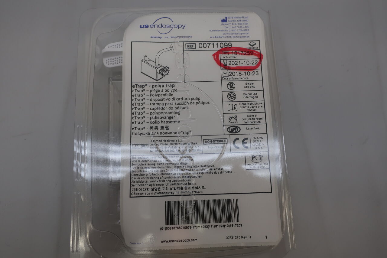 00711099 - US ENDOSCOPY - eTrap Polyp Trap (2 per Kit)
, () - ( Expiry Date:  )