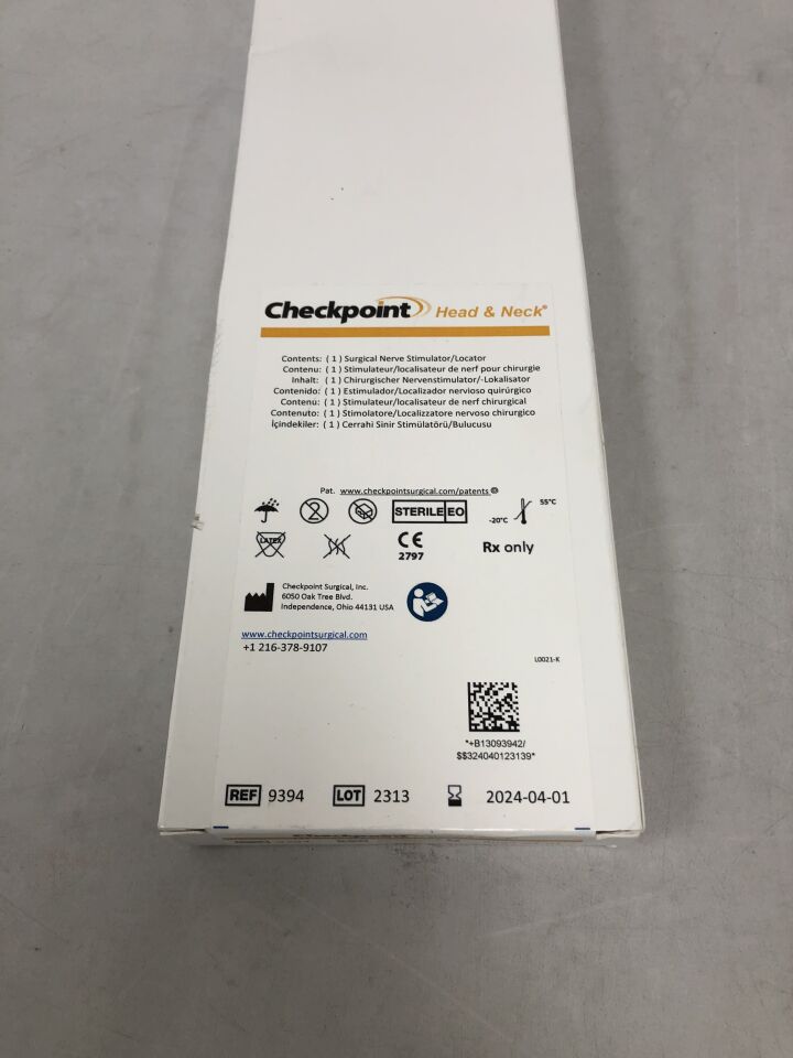 9394 - CHECKPOINT - Surgical Nerve Stimulator, () - ( Expiry Date: 2024-04-01 )