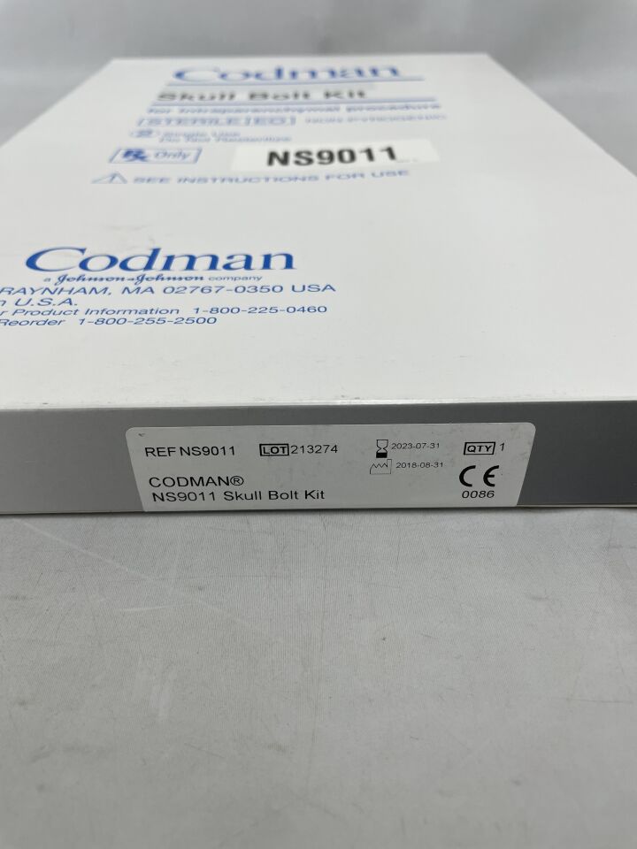NS9011 - CODMAN - Skull Bolt Kit, (BX/1) - ( Expiry Date: 2023-07-31 )