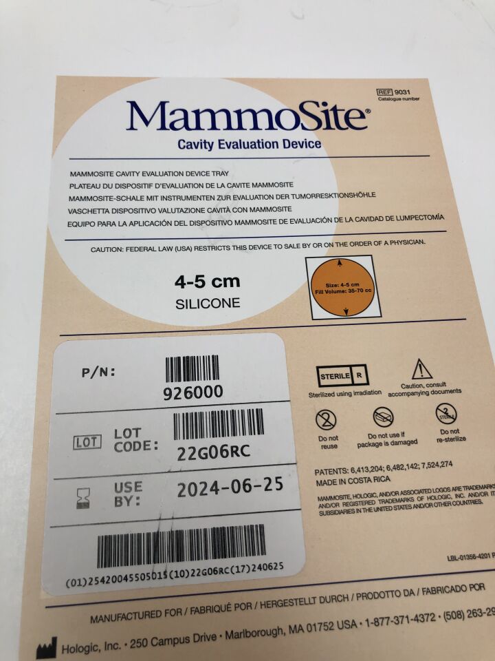 9031 - HOLOGIC - MammoSite Cavity Evaluation Device, 4-5cm, (BX/1) - ( Expiry Date: 2024-06-25 )
