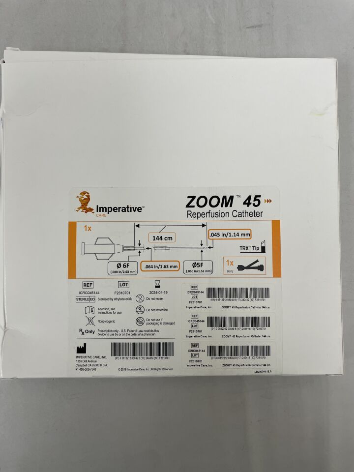 ICRC045144 - IMPERATIVE CARE - Zoom 45 Reperfusion Catheter, (BX/1) - ( Expiry Date: 2024-04-19 )