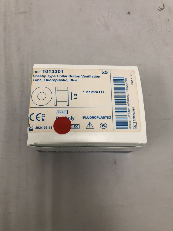 1013301 - MEDTRONIC - Medtronic Sheehy-Type Collar Button, 1.27 mm ID, Blue, (BX/5) - ( Expiry Date: 2024-03-11 )
