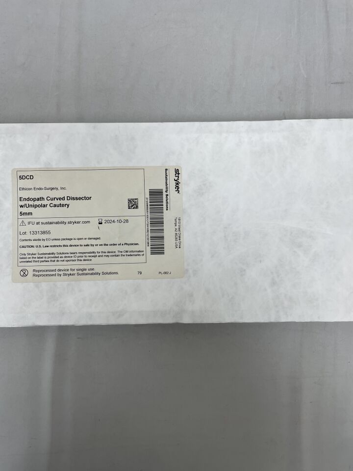 5DCDREP - STRYKER - ETHICON Endopath Curved Dissector W/Unipolar Cautery, 5mm (Reprocessed By Stryker), (EA) - ( Expiry Date: 2024-10-28 )
