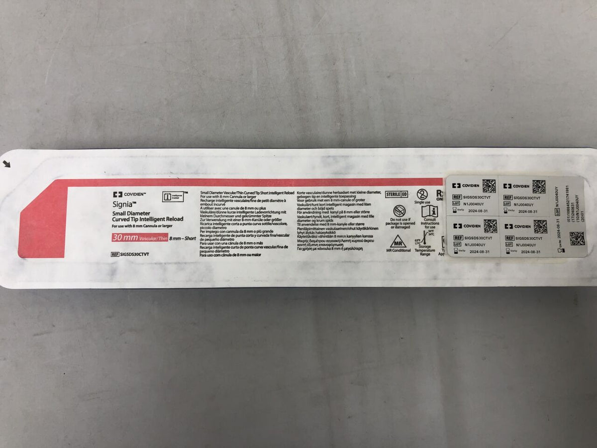 SIGSDS30CTVT - COVIDIEN - Signia Small Diameter Curved Tip Intelligent Reload, Vascular 30mm, Short 8mm, ()