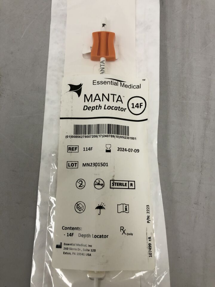 114F - ESSENTIAL - MANTA Depth Locator, 14F, (EA) - ( Expiry Date: 2024-07-09 )