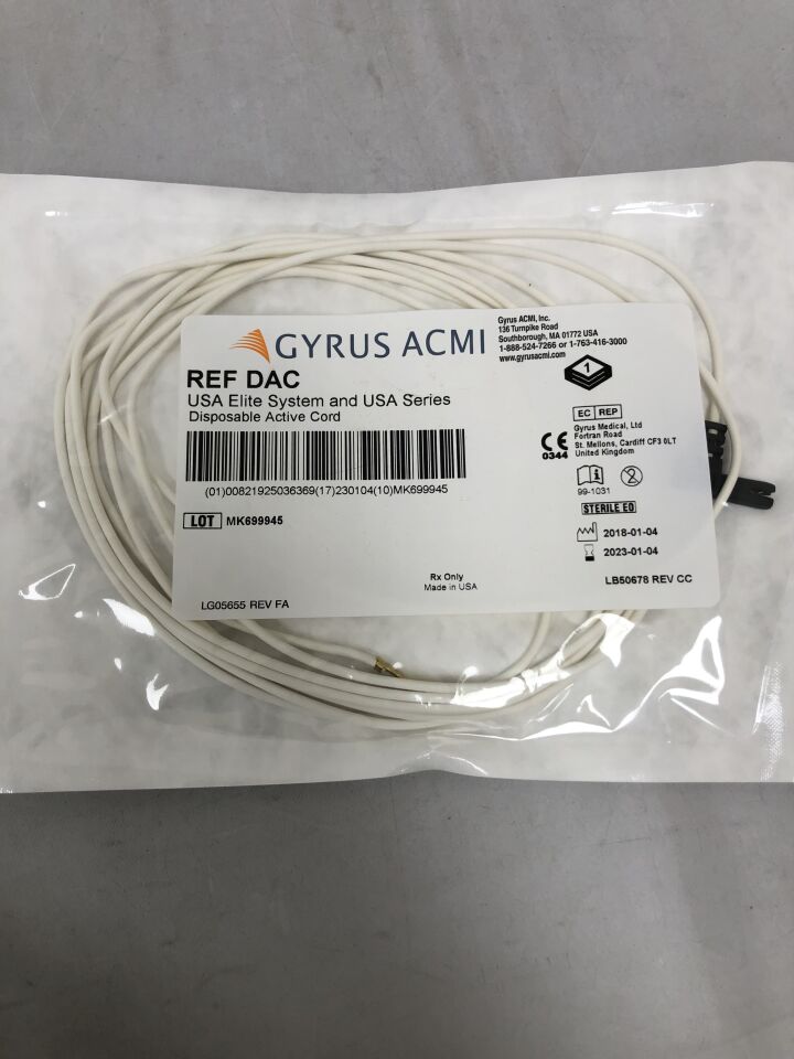 DAC - GYRUS - Disposable Active Cord for USA Elite System and USA Series, () - ( Expiry Date: 2023-01-04 )