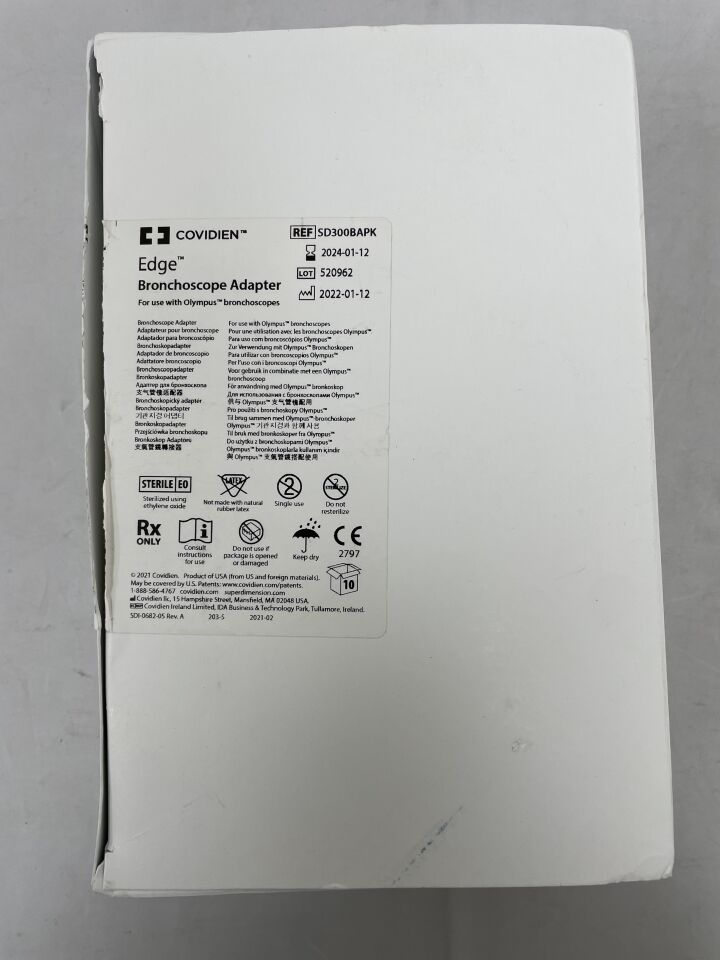 SD300BAPK - COVIDIEN - edge bronchoscope adapter, () - ( Expiry Date: 2024-01-12 )