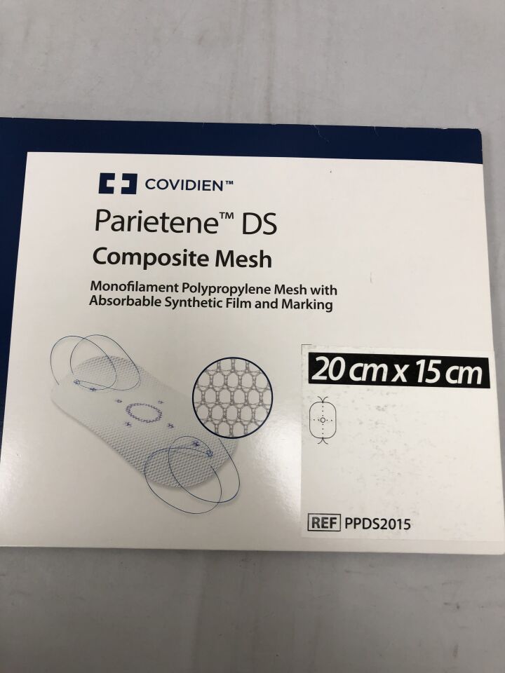 PPDS2015 - COVIDIEN - Parietene DS Composite Mesh 20cm x 15cm, (BX/1) - ( Expiry Date: 2024-05-31 )