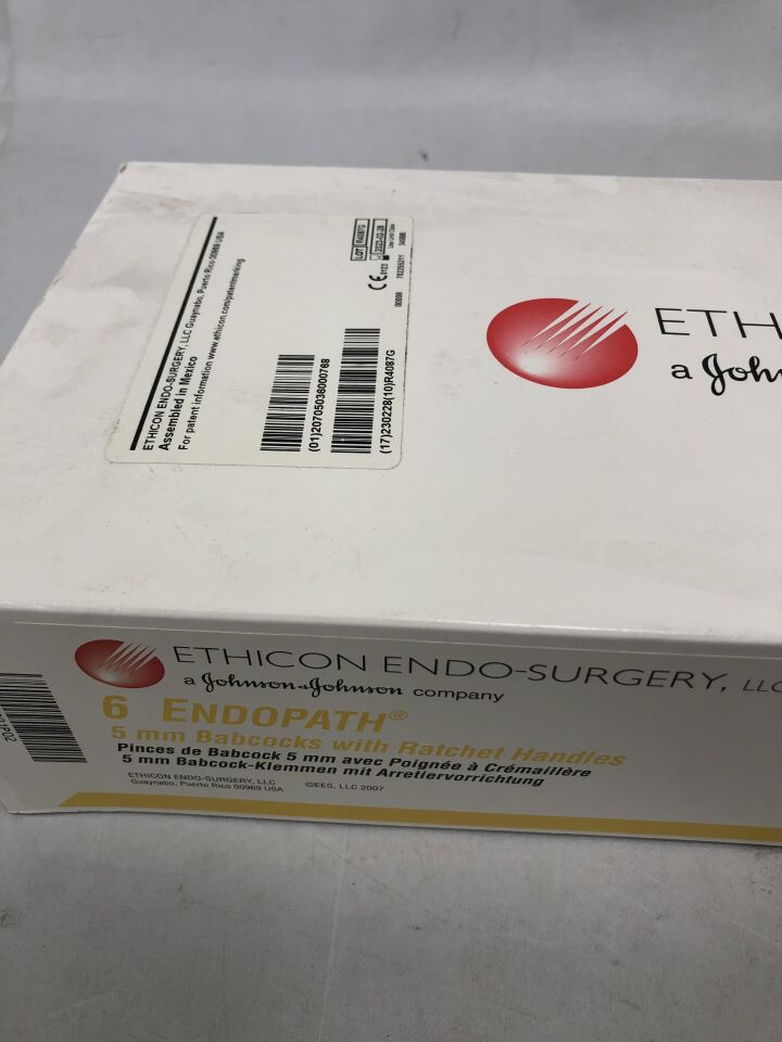 5BB - ETHICON - endopath babcock with ratchet handle, 5mm, () - ( Expiry Date: 2023-02-28 )
