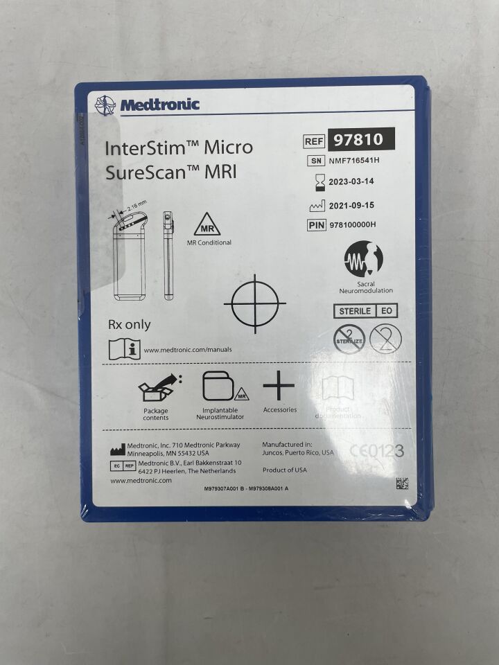 97810 - MEDTRONIC - InterStim Micro SureScan MRI Implantable Neurostimulator, () - ( Expiry Date: 2023-03-14 )