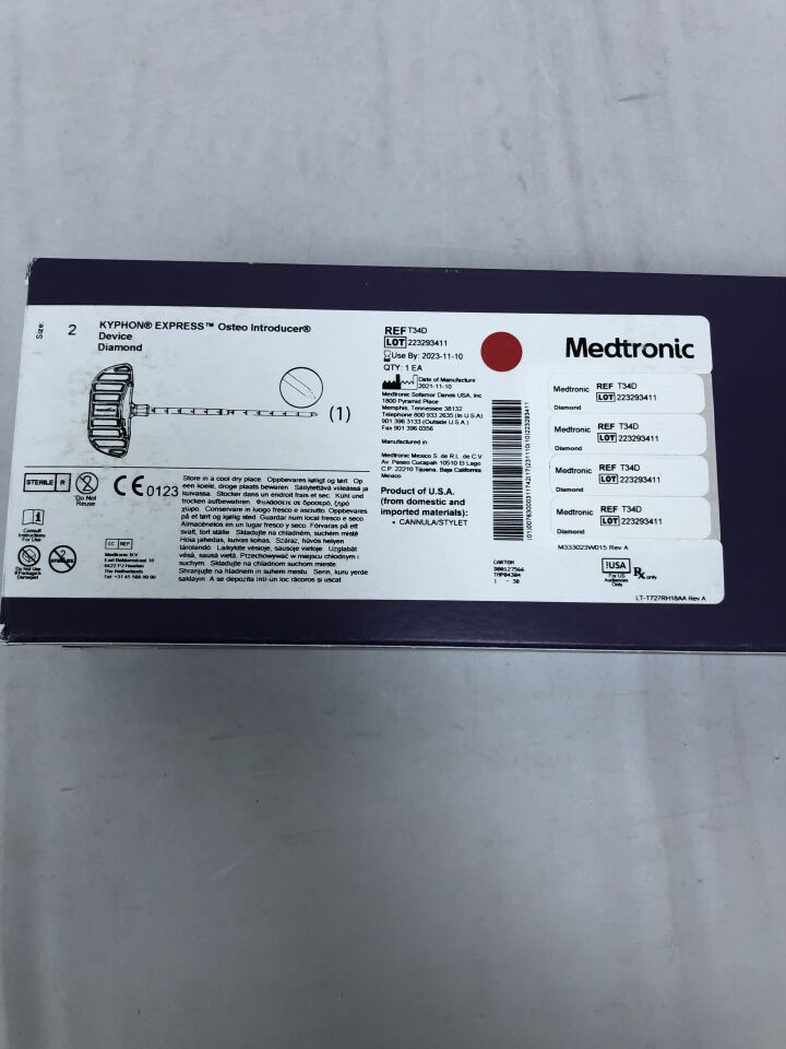 T34D - MEDTRONIC - Kyphon Express Osteo Introducer Device, Diamond, (BX/1) - ( Expiry Date: 2023-11-10 )