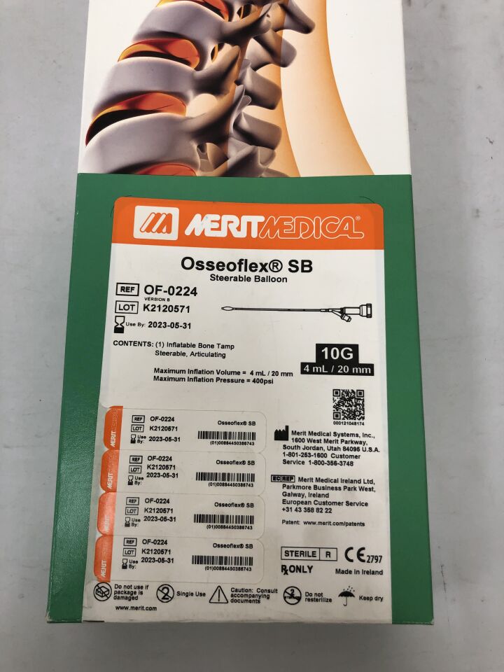 OF-0224 - MERIT - Osseoflex SB Steerable Balloon, 10G, (BX/1) - ( Expiry Date: 2023-05-31 )