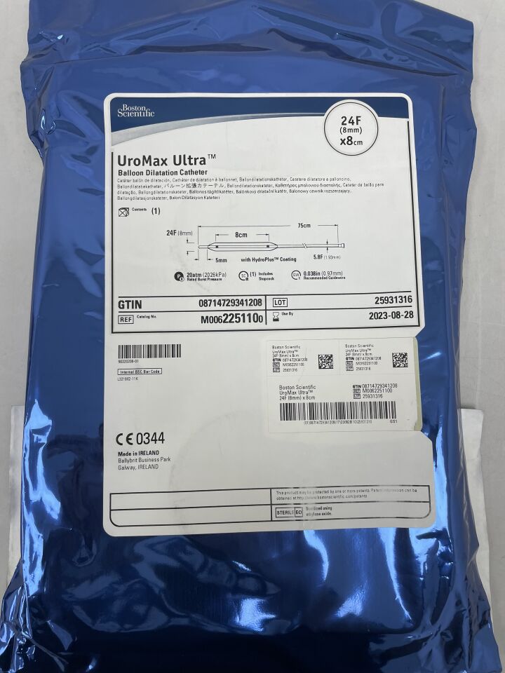225110 - BOSTON SCIENTIFIC - UroMax Ultra Balloon Dilatation Catheter, 24F x 8cm, (EA) - ( Expiry Date: 2023-08-28 )