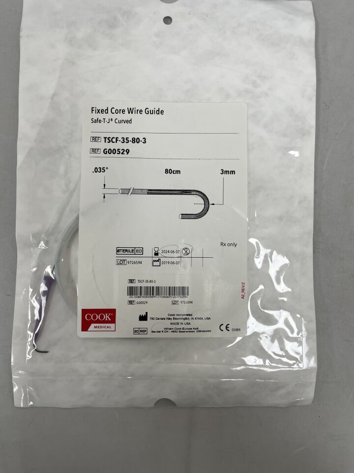 G00529 - COOK - Fixed-Core Wire Guide, () - ( Expiry Date: 2024-06-07 )