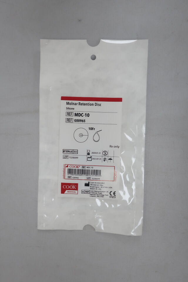 G00965 - COOK - Molnar Retention Disc Silicone 10Fr, (EA) - ( Expiry Date: 2019-07-31 )